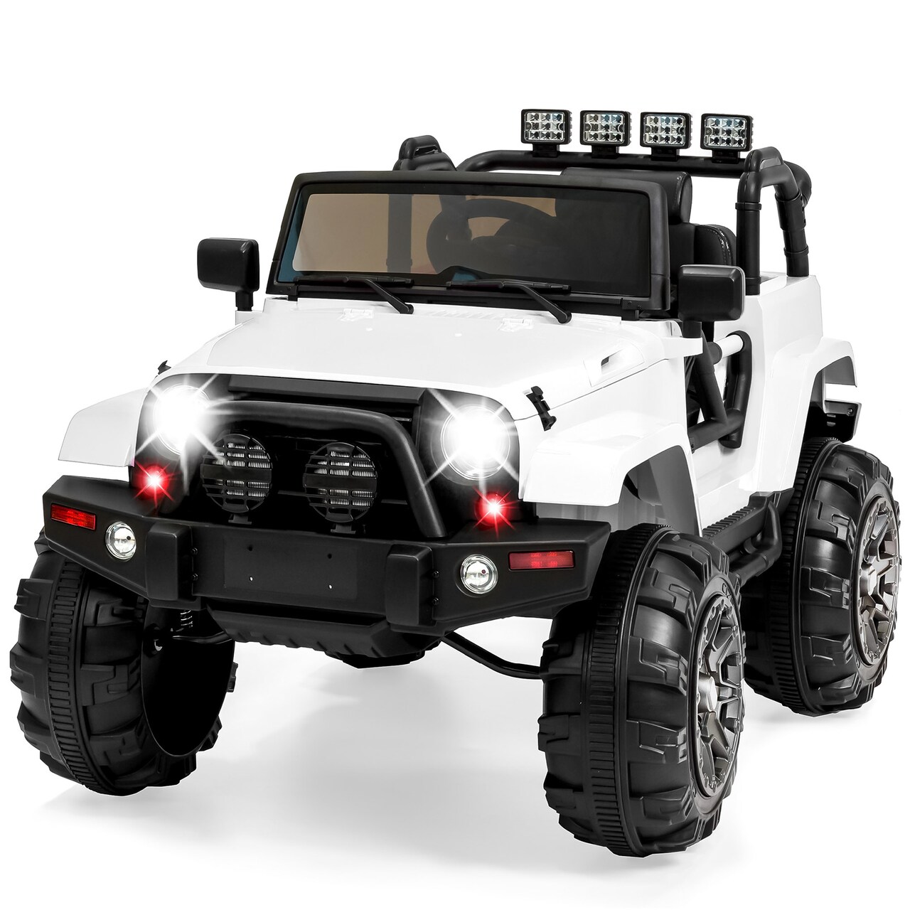 Best Choice Products 12V Kids Ride On Truck Car w/ Remote Control, Spring Suspension, Bluetooth, LED Lights